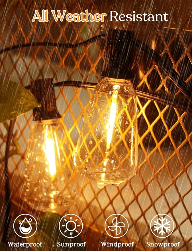 50 FT Outdoor String Lights - Image 5