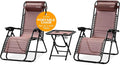 SereneLife Outdoor Zero Gravity Lounge Chair Set by SereneLife