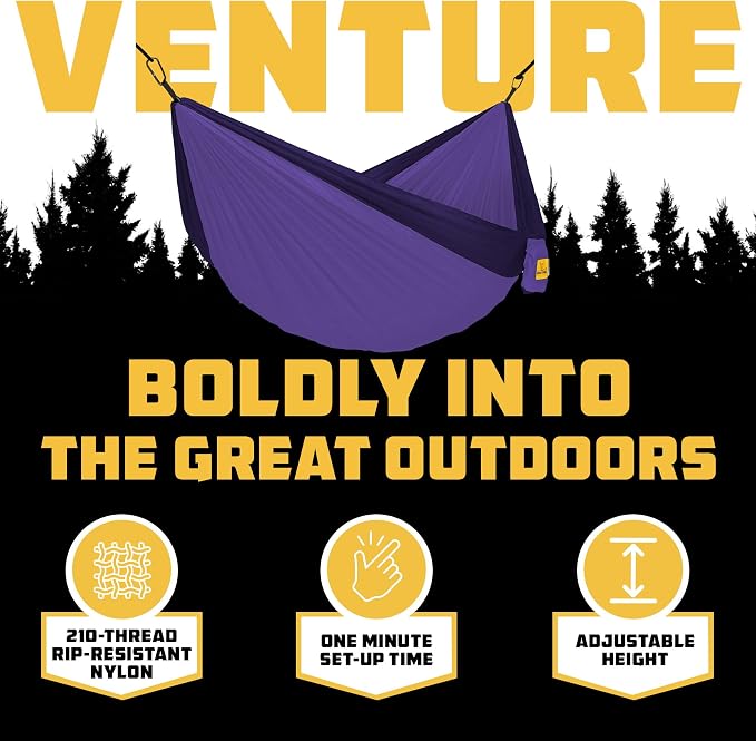 Wise Owl Outfitters Camping Hammock – 500lbs Portable Hammock - Image 3