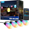 Govee S14 Bulb Outdoor String Lights 2, 48ft Smart RGBIC Warm White Patio Lights by Govee