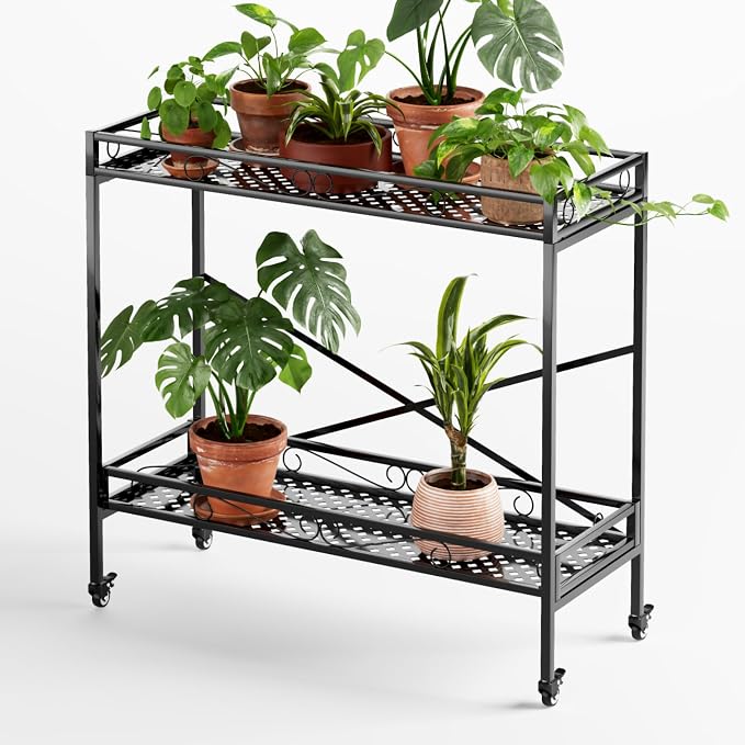 Zhongma 2 Tier Sturdy Metal Plant Stand - Image 3