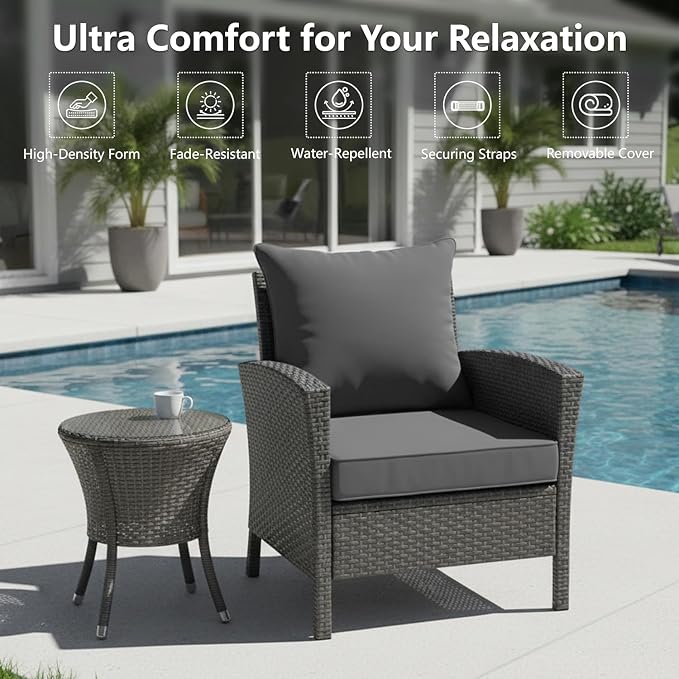 19x19 Inch Patio Chair Cushion - Image 2