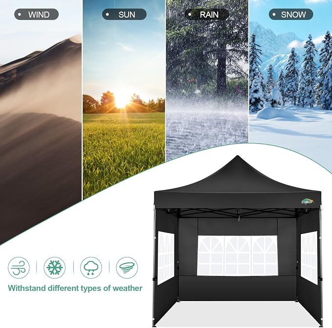 COBIZI 10x10 Pop Up Canopy Tent - Image 5