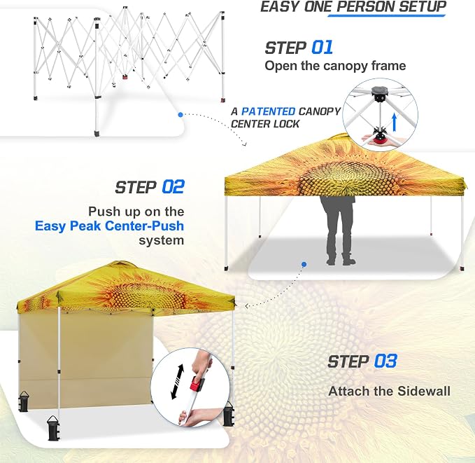 EAGLE PEAK Commercial Canopy 10x10 Pop Up Canopy Tent - Image 4