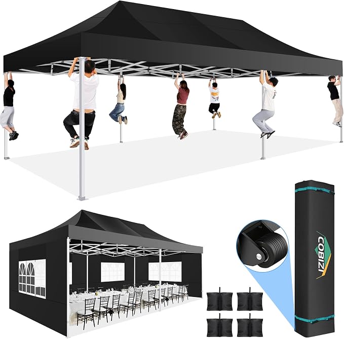 COBIZI Pop up Canopy Tent 13x26 Heavy Duty Gazebo by COBIZI