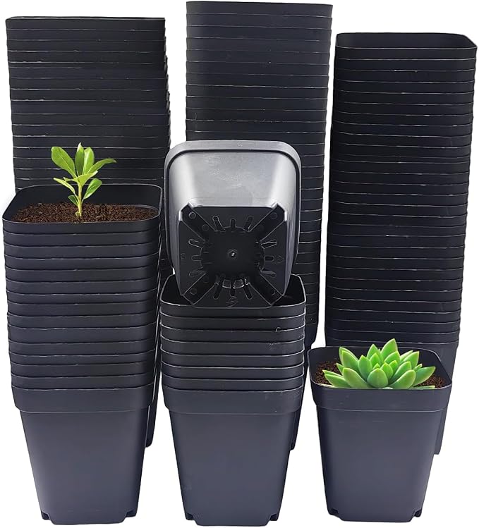 Square Nursery Pots 2.7 Inch, Seed Starting Pot by RooTrimmer