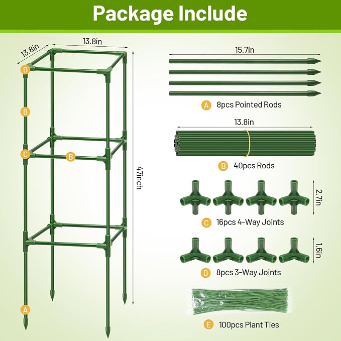 Legigo 2 Pack Square Tomato Cages - Image 4