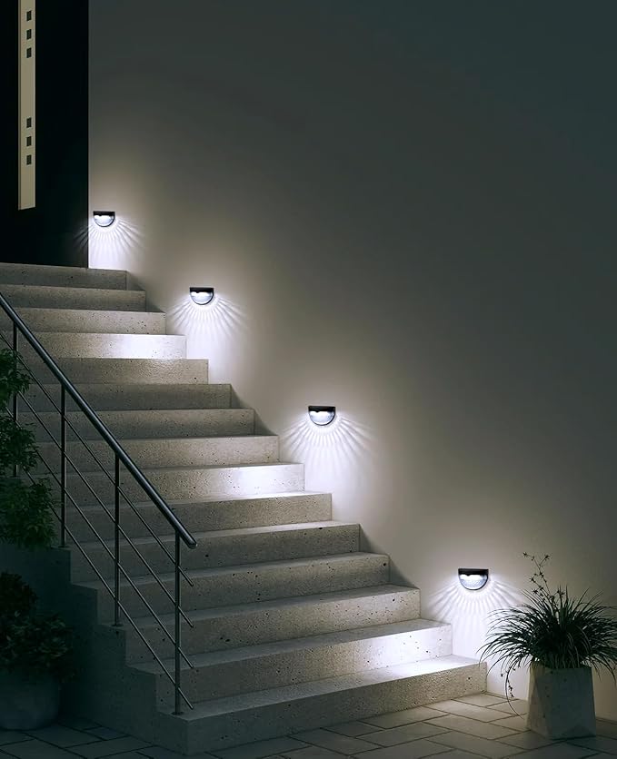 OTHWAY Solar Fence Post Lights Wall Mount Decorative Deck Lighting - Image 6