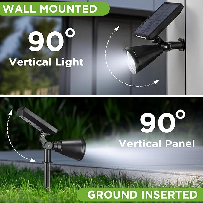 InnoGear Solar Spot Lights, Outdoor Solar Lights Solar Spotlights Flag Pole - Image 6