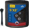 90% Black Sun Shade Cloth with Grommets 6x8 FT, 145GSM Heavy-Duty HDPE Mesh by MVPNET