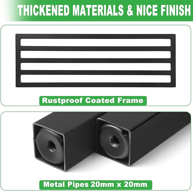 2 Pack Metal Plant Stand Outdoor Plant Shelf Indoor, 1 Tier Heavy Duty Plant - Image 2