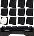 12Pcs Patio Cushion Covers, Outdoor Cushions Covers, Stretch Cushion Covers by Unknown