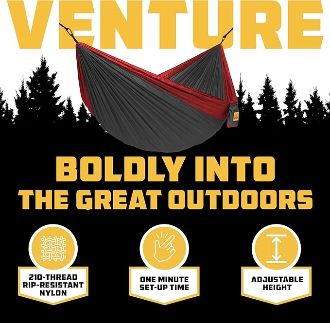 Wise Owl Outfitters Camping Hammock – 500lbs Portable Hammock - Image 3