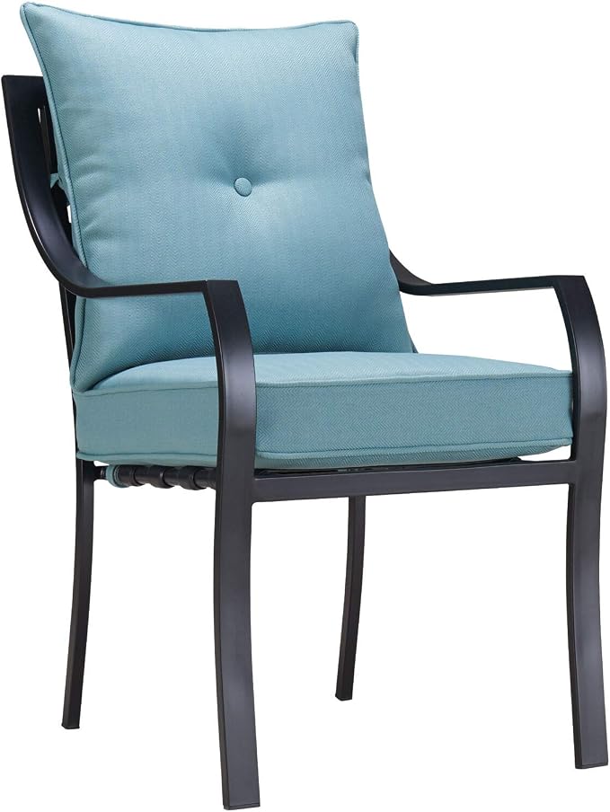 Hanover Lavallette 7-Piece Modern Outdoor Dining Set - Image 3