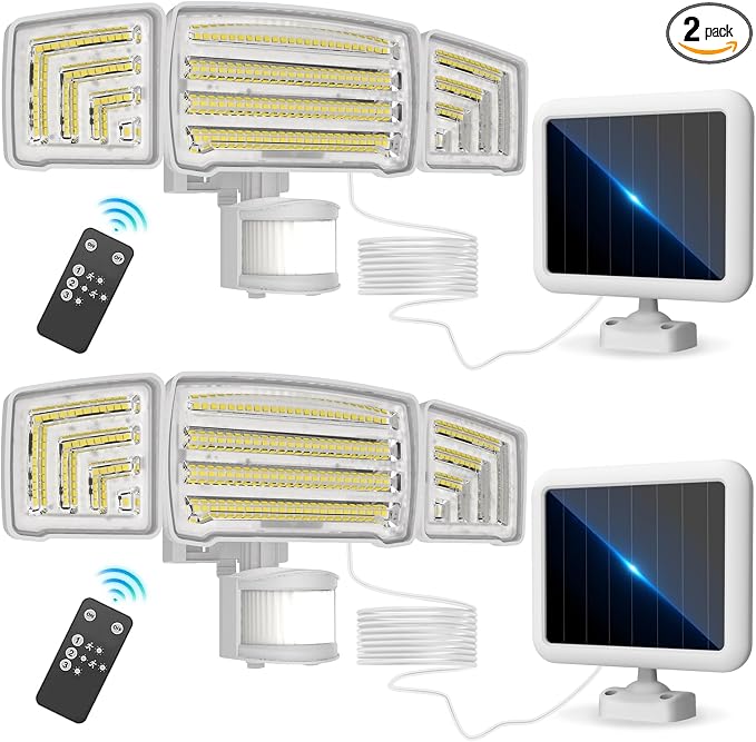 Energetic Solar Outdoor Lights, 1800LM 150 LED Security Motion Sensor Outdoor by EENERGETICLIGHTING