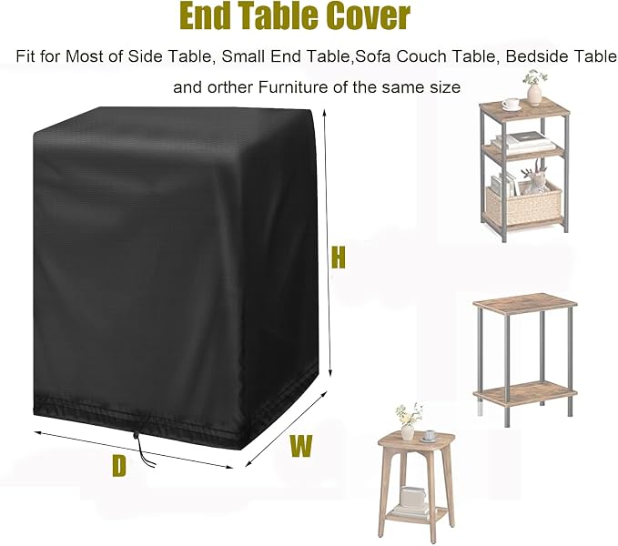 End Tables Cover, Waterproof Sun Dust Protection - Image 2