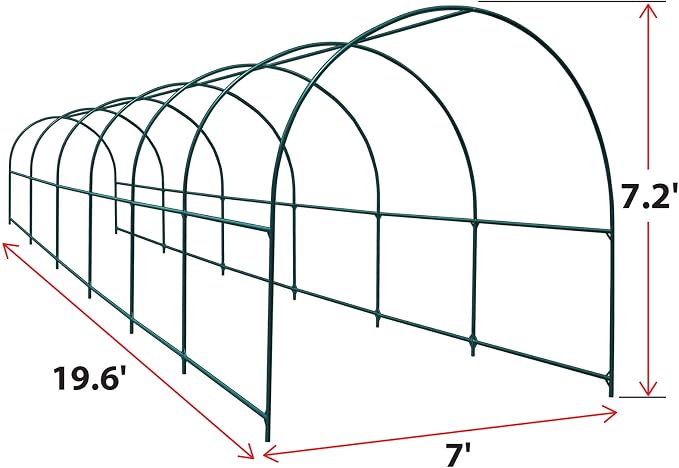 YardGrow Large Garden Support Arch Frame Climbing Plant Arch Arbor - Image 2
