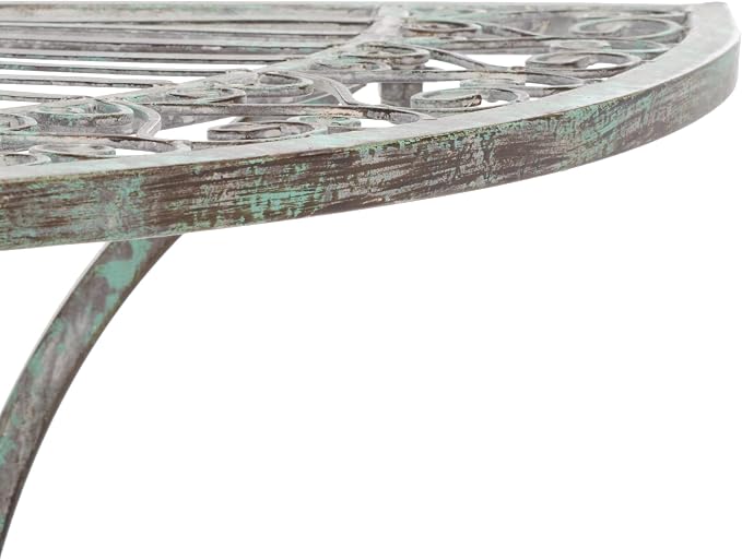 SAFAVIEH Outdoor Collection Annalist Victorian Scroll Antique Dark Green - Image 10