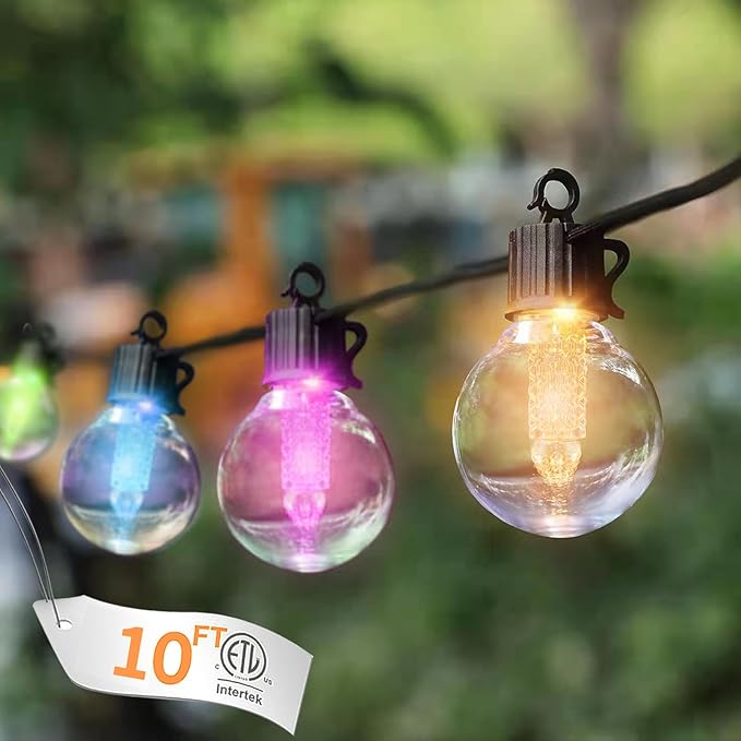 10FT Color Changing String Lights Outdoor- LED Patio Lights by Unknown