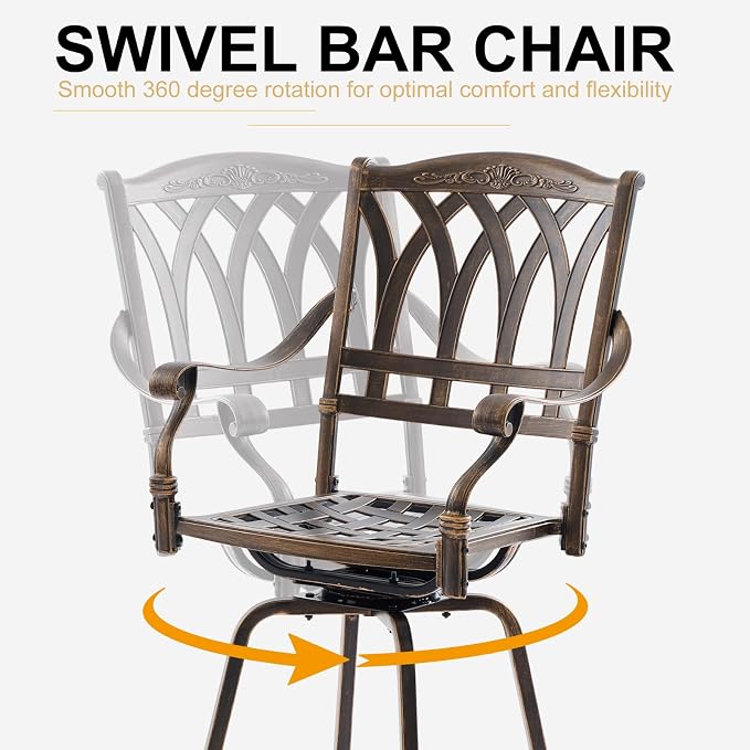 Bar Height Outdoor Table and Chairs - Image 3