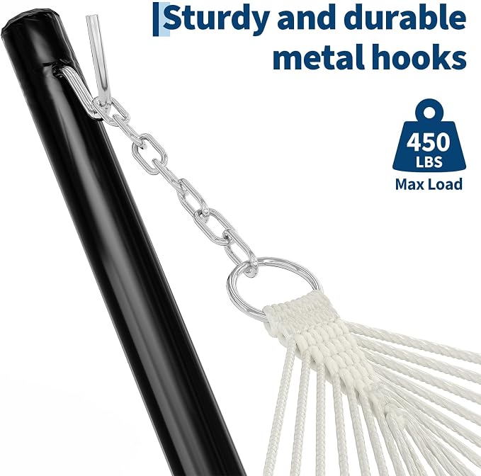 12 FT Outdoor Hammock Stand Heavy Duty Steel, Portable 2 Person Hammock Frame - Image 2