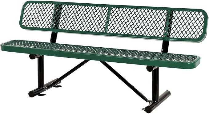 Global Industrial 6'L Heavy Duty Expanded Metal Mesh Bench by GlobalIndustrial