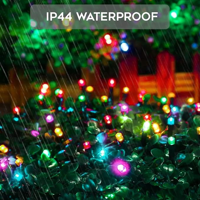 suddus 5 Colors Solar String Lights, Solar Christmas Lights Outdoor Waterproof - Image 4