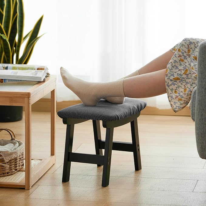 Foot Stool Ottoman Foot Rest Under Desk, Small Stool - Image 4