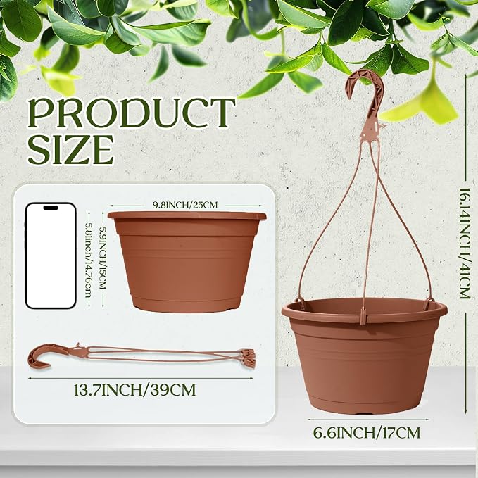 VIDELLY 4 Pcs Hanging Planters for Indoor Plants - Image 2