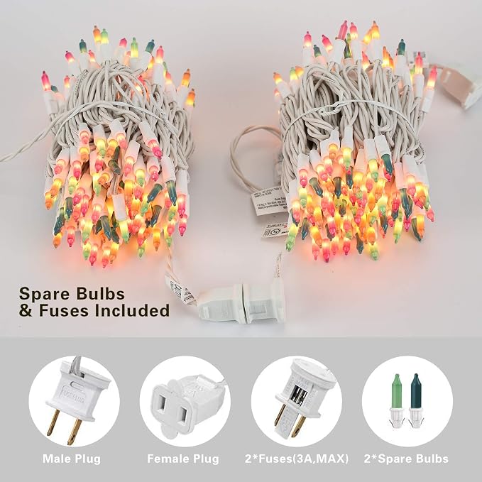 BrizLabs Pastel Easter Lights, 34.8ft 150 Count Pastel Lights Connectable - Image 7