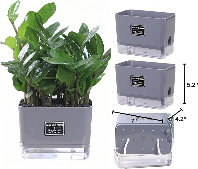 FAMZ Self Watering Pots for Outdoor Plants 4 Pack, Suitable for Indoor and - Image 8