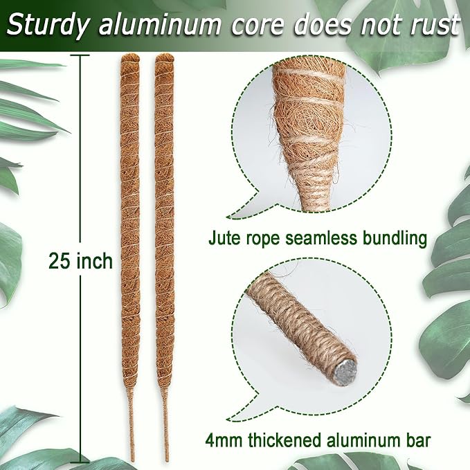 2 Pack 25" Moss Pole, Bendable Moss Pole - Image 2