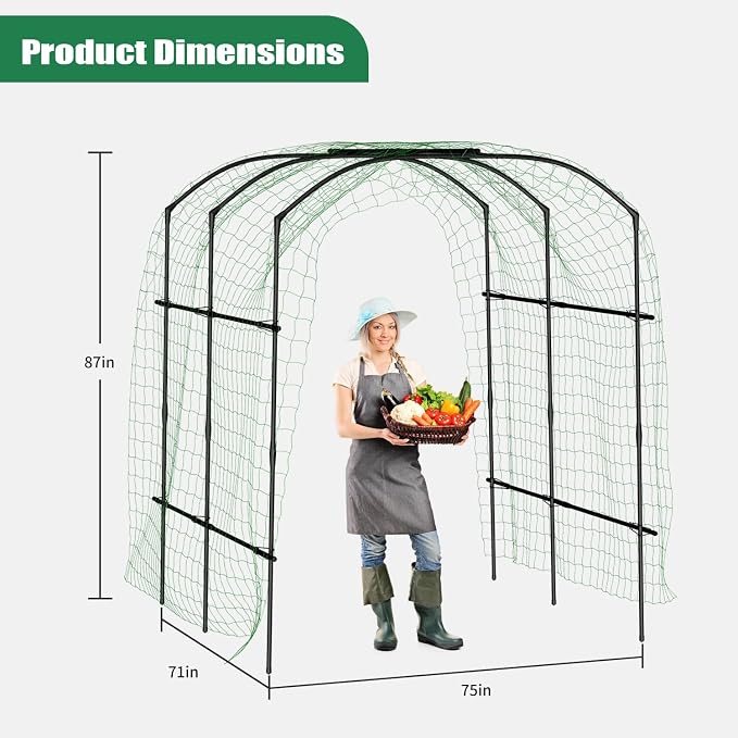SUNYRISY Garden Arch Trellis, Metal Core Trellis - Image 3