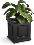 Mayne Nantucket 16-Inch Square Planter – Self-Watering, Weather-Resistant by Mayne