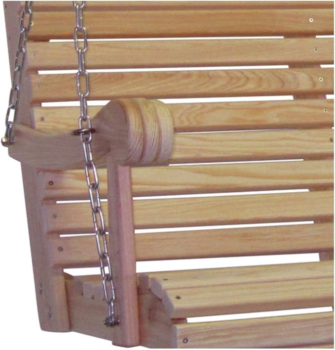 5 Ft Feet Roll Back Scandinavian Style Grandpa Porch Swing from High end Hand - Image 2