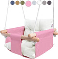 CaTeam - Canvas Baby Swing, Wooden Hanging Swing Seat Chair by CaTeam