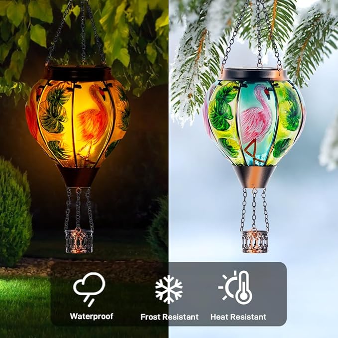 Starsoul Flamingo Hot Air Balloon Solar Lantern Solar Hot Air Balloon - Image 2