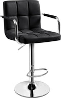 Yaheetech Bar Stools, PU Leather Adjustable Swivel Barstools, Hydraulic Kitchen by Yaheetech