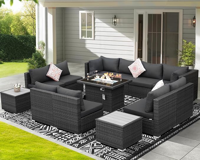 NICESOUL 13 Piece Outdoor Sectional Furniture - Image 3