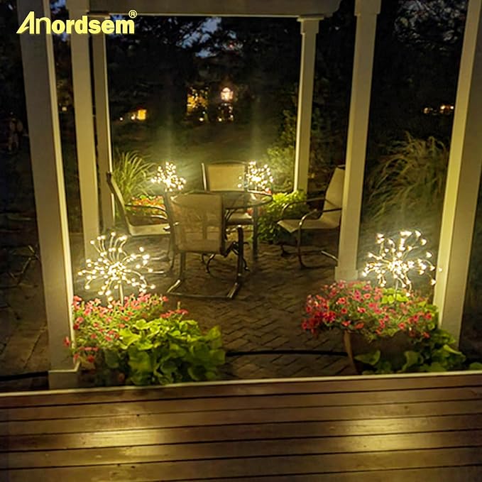 Anordsem Solar Lights Outdoor Decorative: Bendable Copper Wire - Image 6