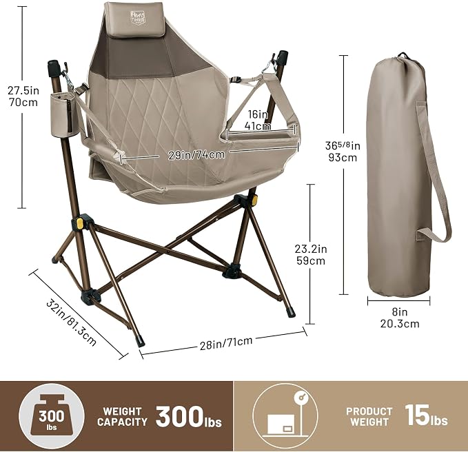 TIMBER RIDGE Hammock Camping Chair - Image 3