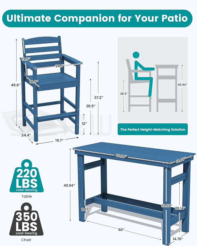 SERWALL Outdoor Bar Set - Image 5