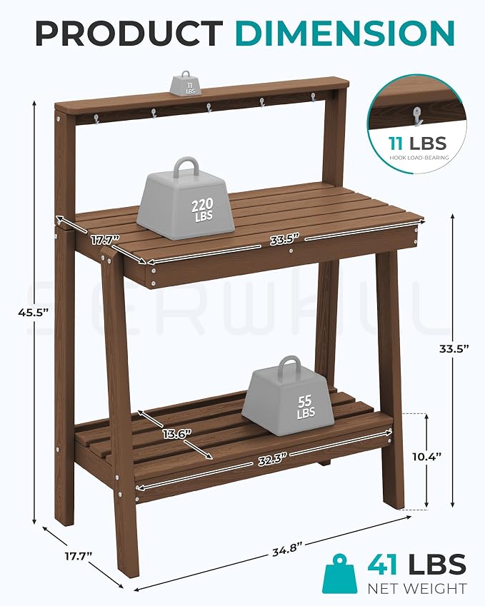 SERWALL Potting Bench Outdoor - Image 2