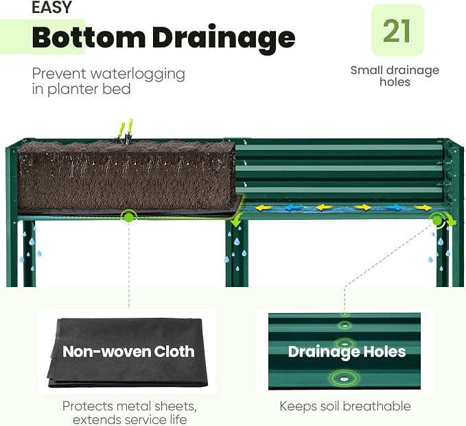 KING BIRD Raised Garden Bed - Image 4
