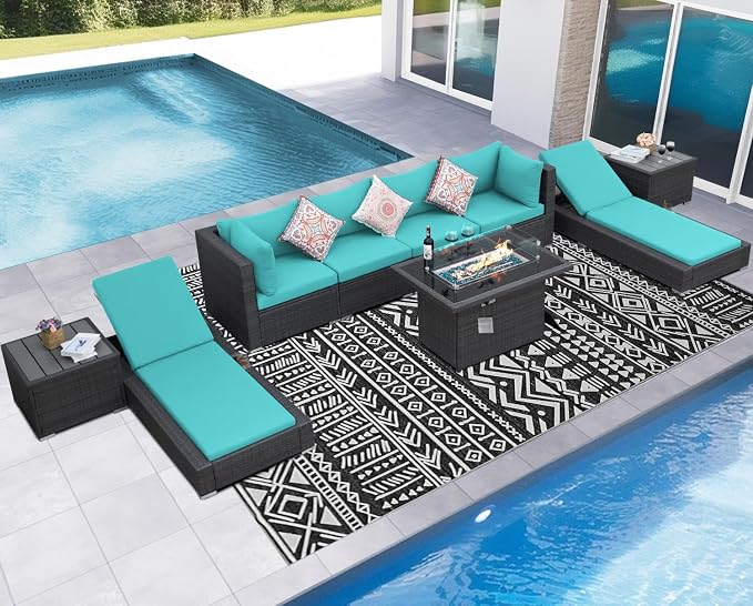 NICESOUL 9 Piece Outdoor Patio Furniture Set - Image 3