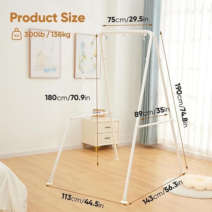 Foldable Hammock Stand, Portable Chair Stand, Heavy Duty Folding Frame - Image 5