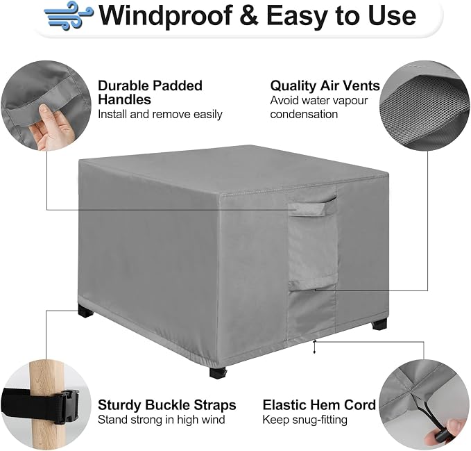 OutdoorLines Outdoor Waterproof Patio Ottoman Covers - Image 5