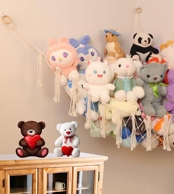Stuffed Animal Storage Hammock or Net, Large Toy Hammock Net, Macrame Handmade - Image 3