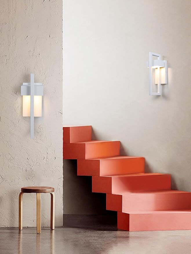 LamQee Outdoor Wall Lights Modern Exterior Lighting Fixtures, 3000K Integrated - Image 8