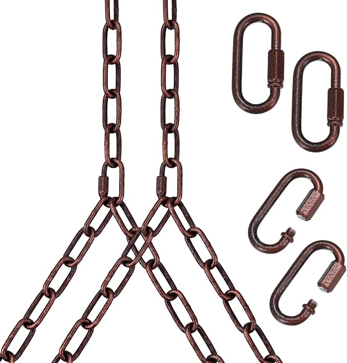 Heavy Duty Porch Swing Hanging Chain Kit 1500 Lbs Capacity, 4 Quick Links & 2 by Unknown